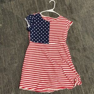 Kids American flag dress